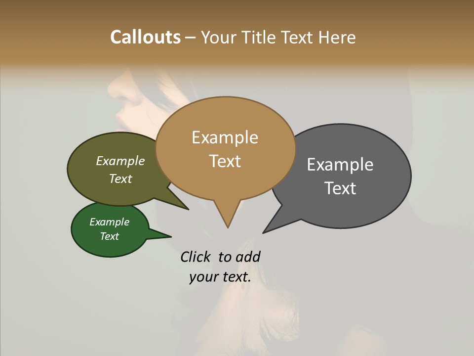 White Curls Elegance PowerPoint Template