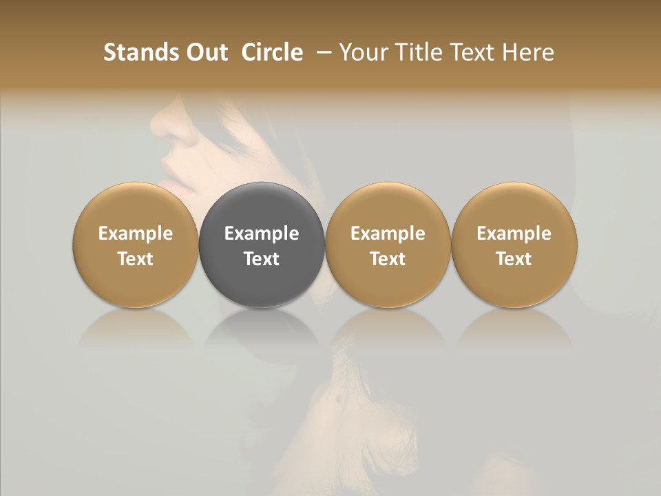 White Curls Elegance PowerPoint Template