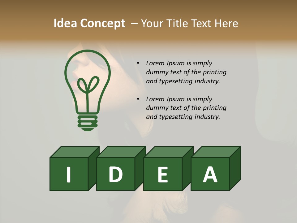 White Curls Elegance PowerPoint Template