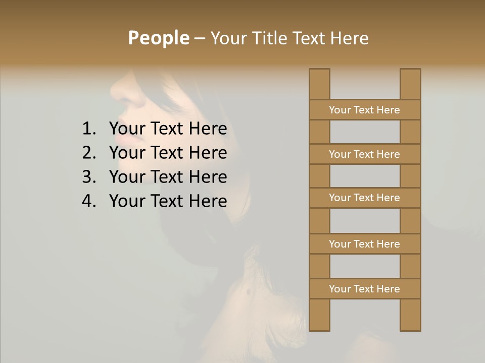 White Curls Elegance PowerPoint Template