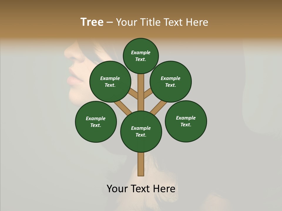 White Curls Elegance PowerPoint Template