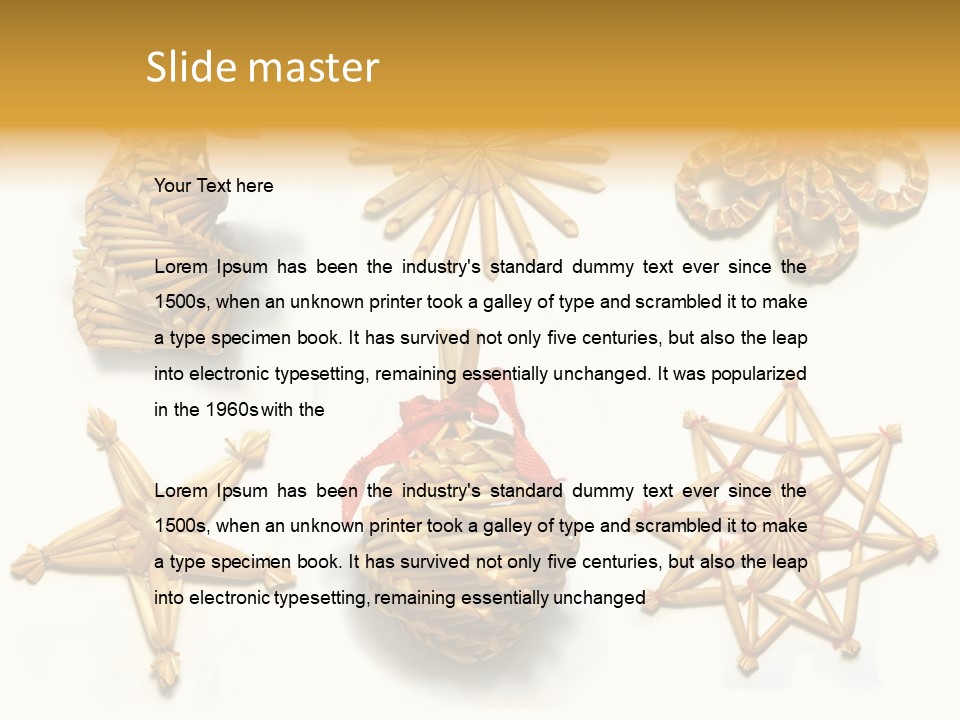 Natural Ribbon Photo PowerPoint Template