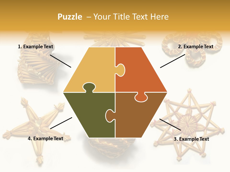 Natural Ribbon Photo PowerPoint Template