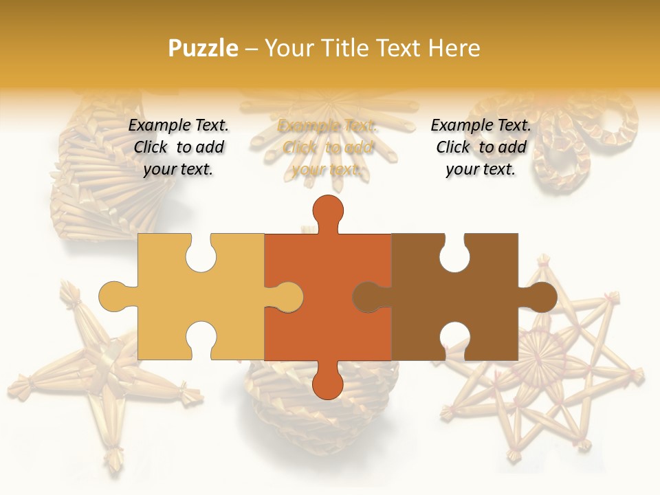 Natural Ribbon Photo PowerPoint Template