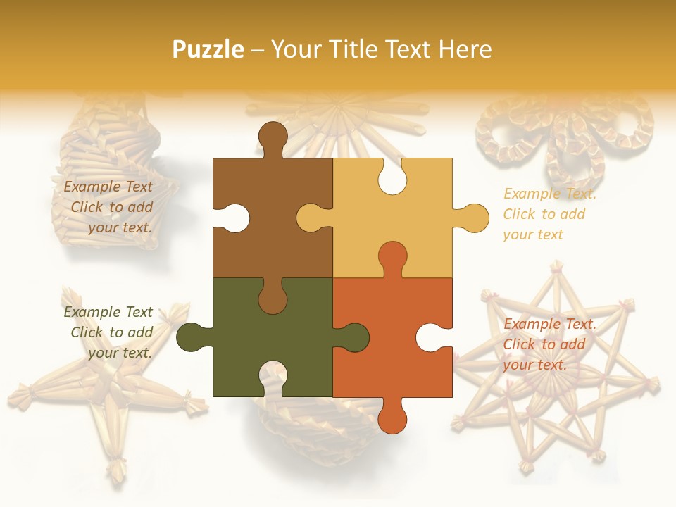 Natural Ribbon Photo PowerPoint Template