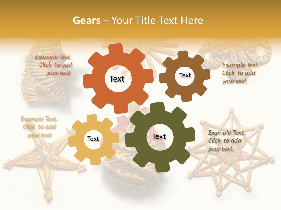 Natural Ribbon Photo PowerPoint Template