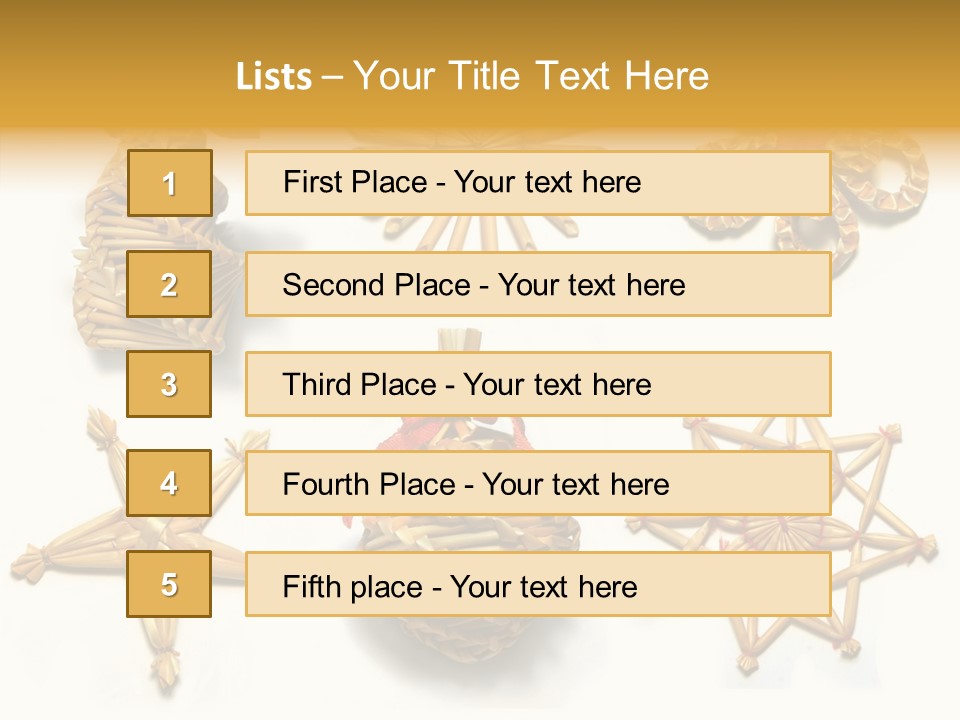 Natural Ribbon Photo PowerPoint Template