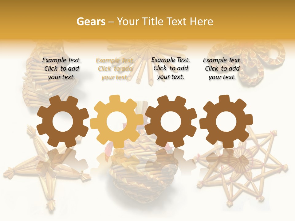 Natural Ribbon Photo PowerPoint Template