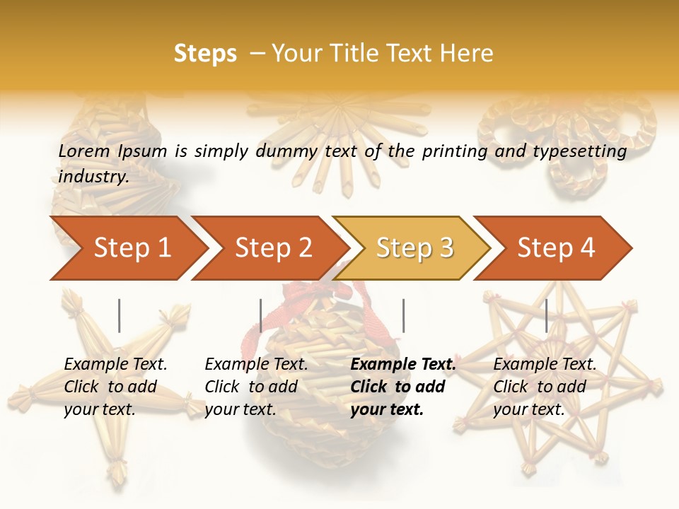 Natural Ribbon Photo PowerPoint Template