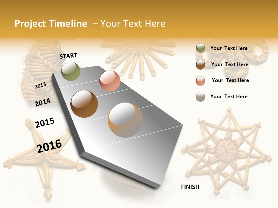 Natural Ribbon Photo PowerPoint Template