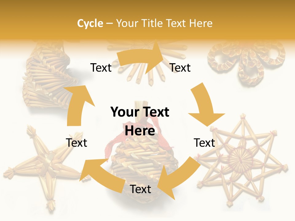 Natural Ribbon Photo PowerPoint Template