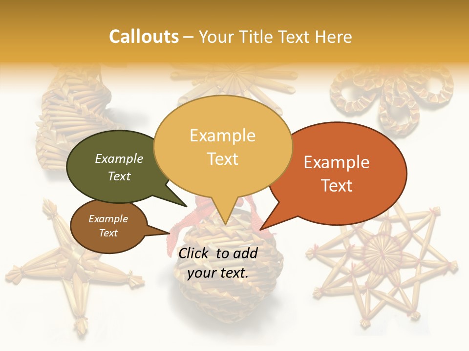 Natural Ribbon Photo PowerPoint Template