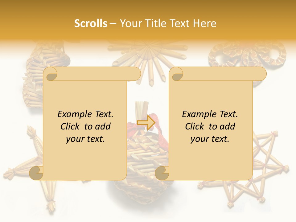 Natural Ribbon Photo PowerPoint Template