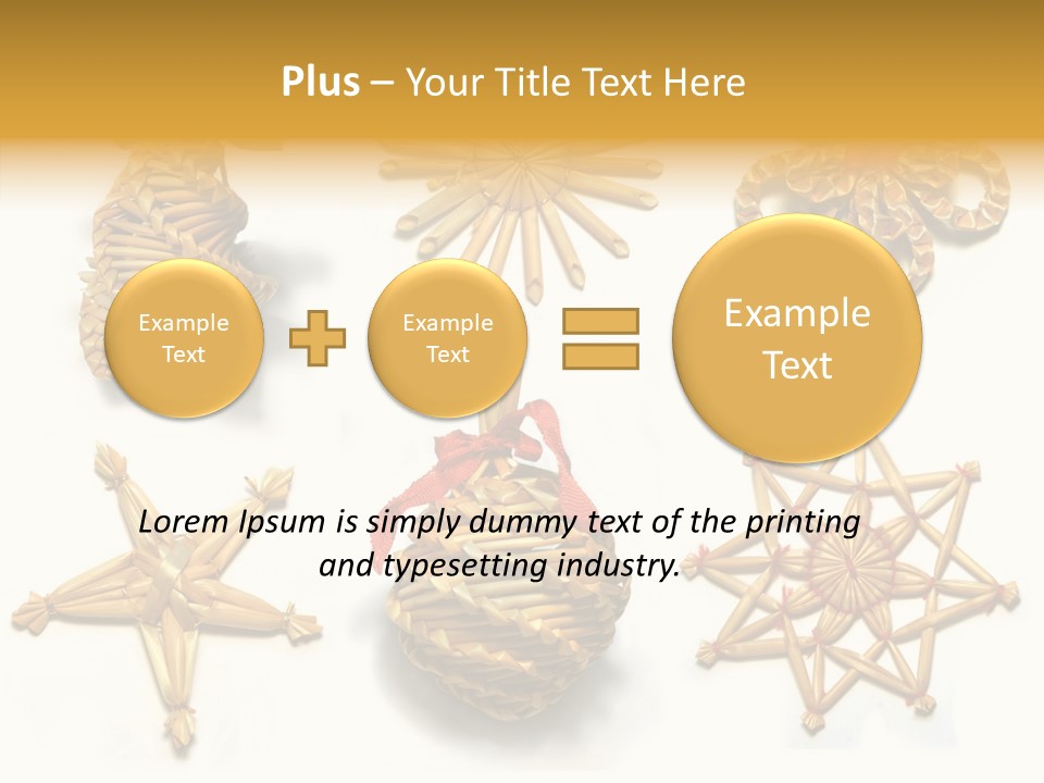Natural Ribbon Photo PowerPoint Template