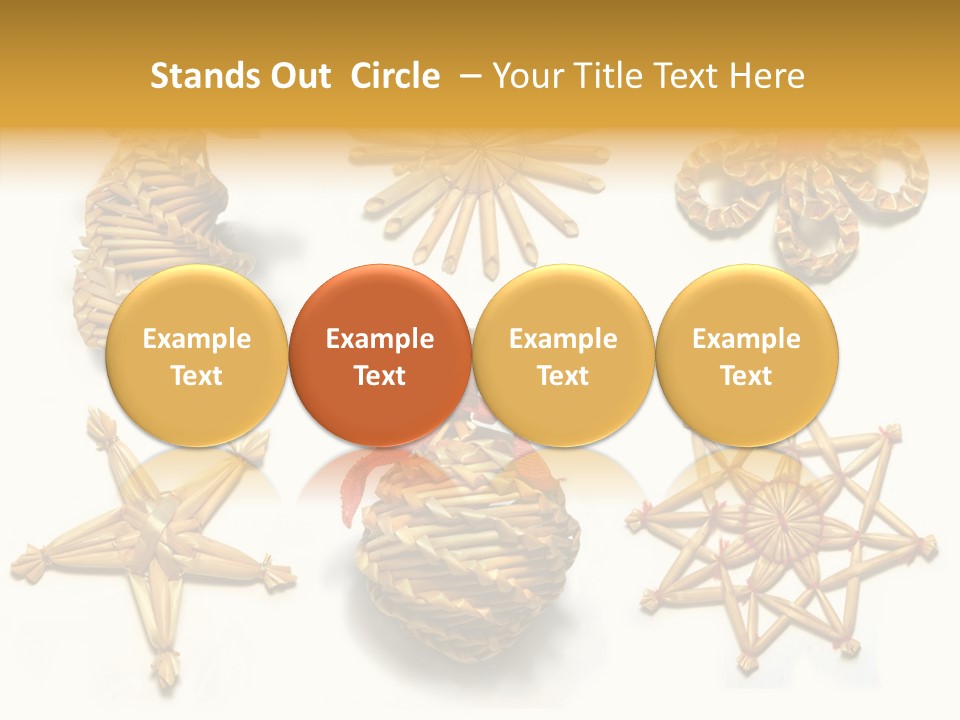 Natural Ribbon Photo PowerPoint Template