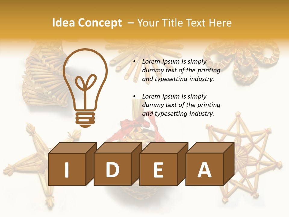 Natural Ribbon Photo PowerPoint Template