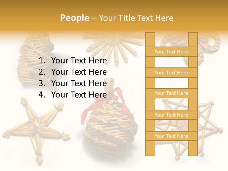 Natural Ribbon Photo PowerPoint Template