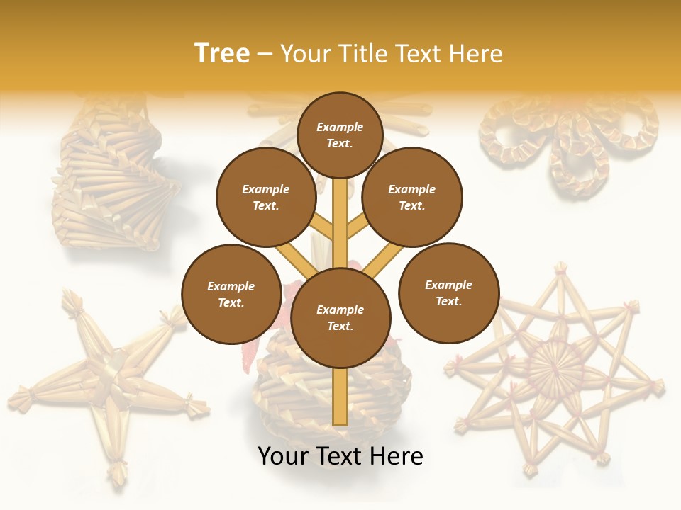 Natural Ribbon Photo PowerPoint Template