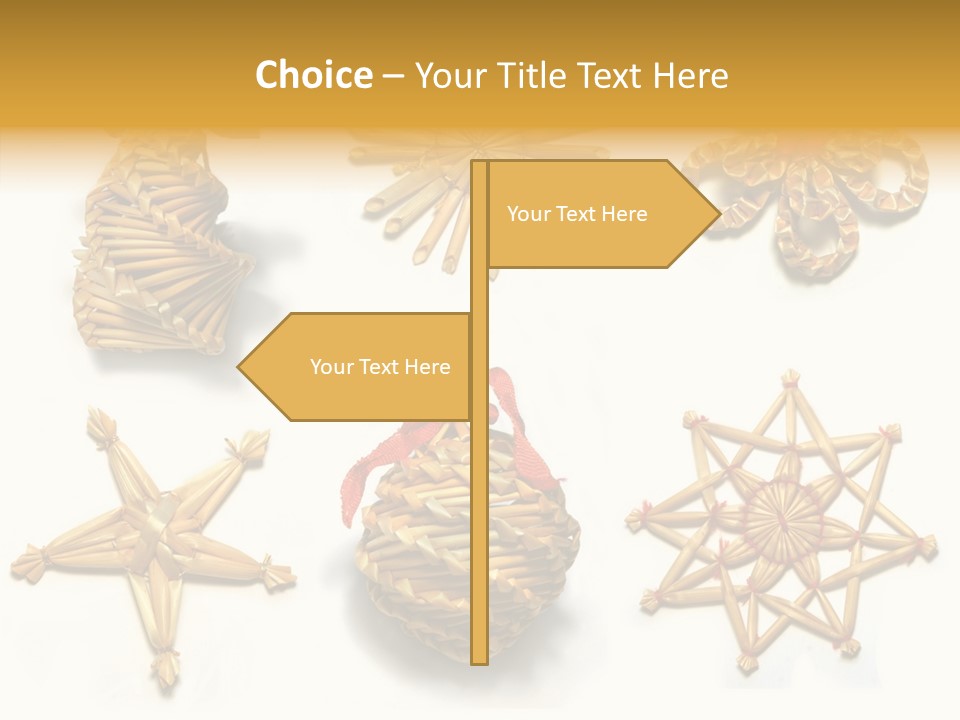 Natural Ribbon Photo PowerPoint Template