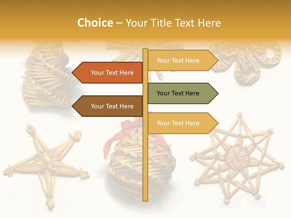 Natural Ribbon Photo PowerPoint Template