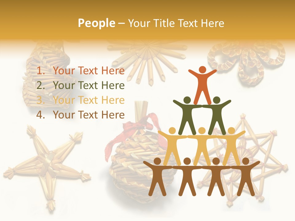 Natural Ribbon Photo PowerPoint Template