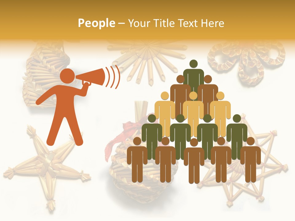 Natural Ribbon Photo PowerPoint Template