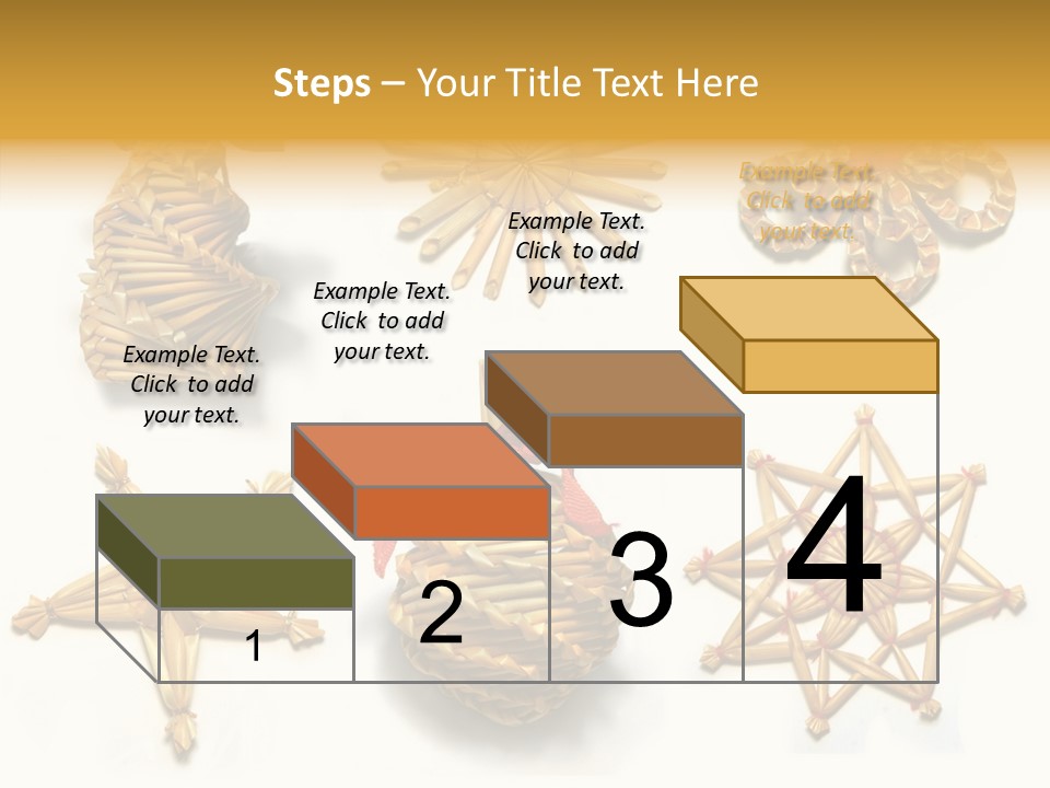 Natural Ribbon Photo PowerPoint Template