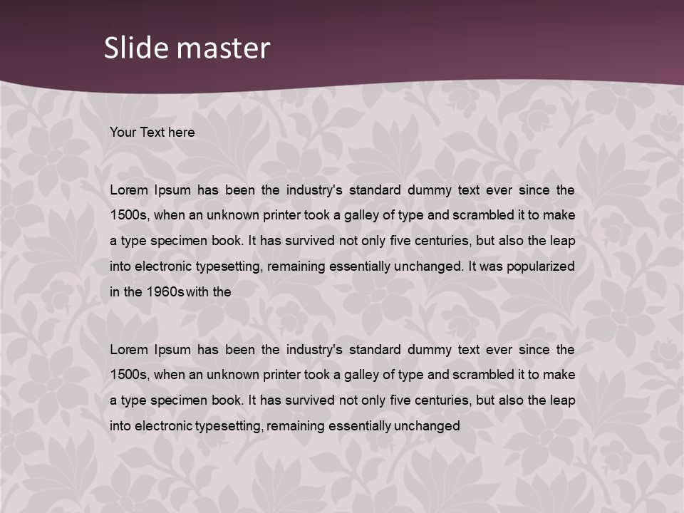 Leaf Paper Plain PowerPoint Template