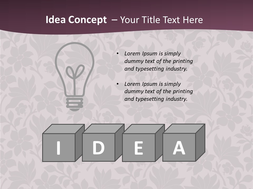 Leaf Paper Plain PowerPoint Template