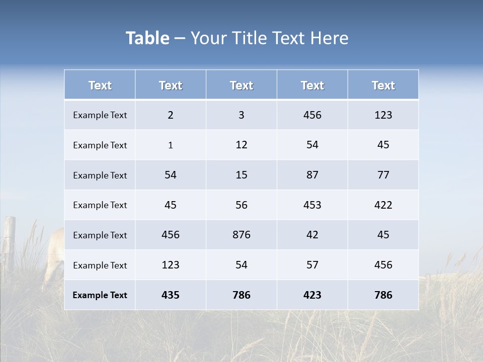 Food Many Row PowerPoint Template