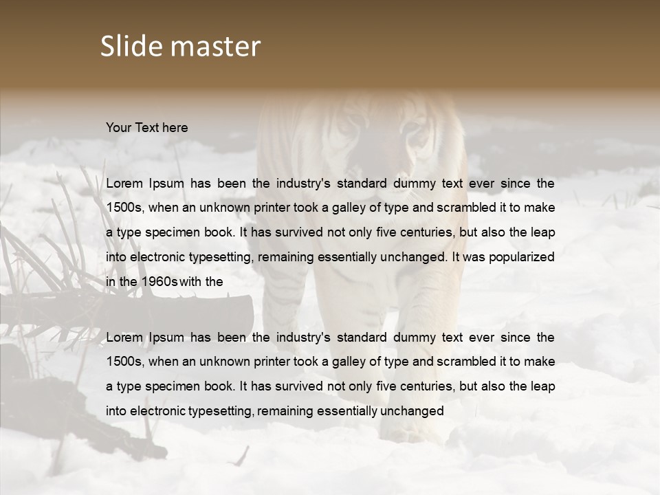 Ferocious Mammal Fierce PowerPoint Template