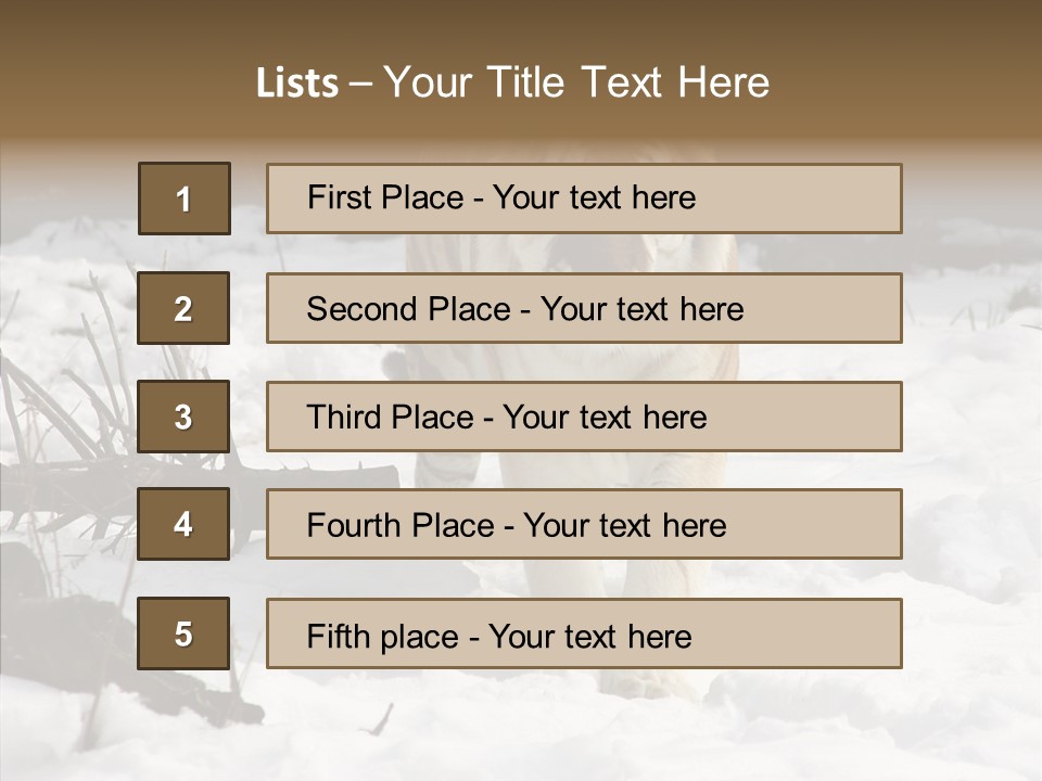 Ferocious Mammal Fierce PowerPoint Template