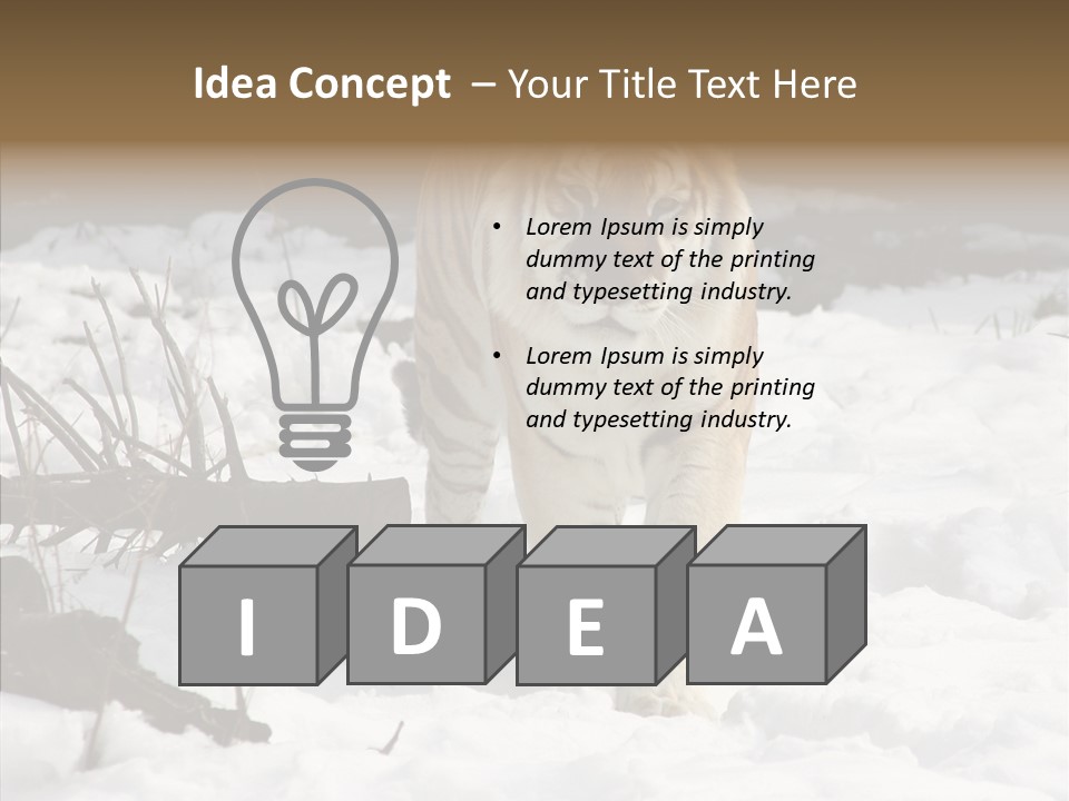 Ferocious Mammal Fierce PowerPoint Template