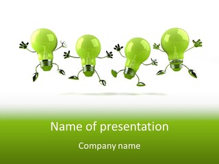 Background Lightbulb Electric PowerPoint Template