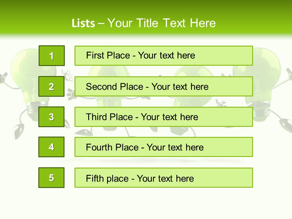 Background Lightbulb Electric PowerPoint Template