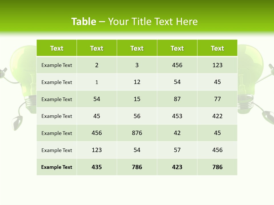 Background Lightbulb Electric PowerPoint Template