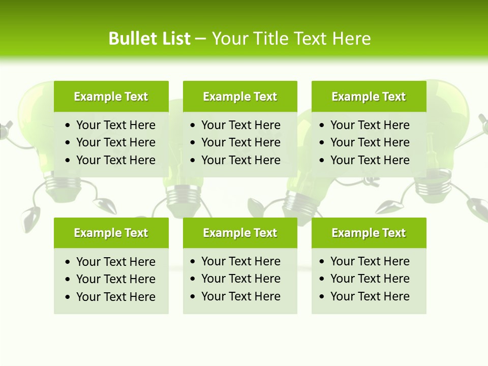 Background Lightbulb Electric PowerPoint Template