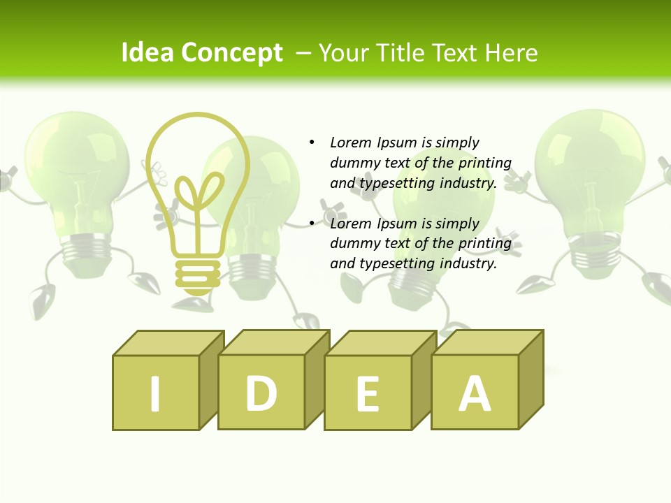 Background Lightbulb Electric PowerPoint Template