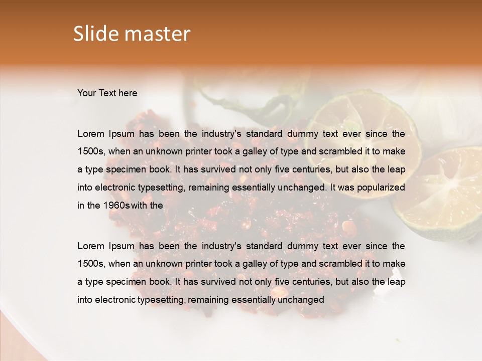 Dinner Chill Copy PowerPoint Template