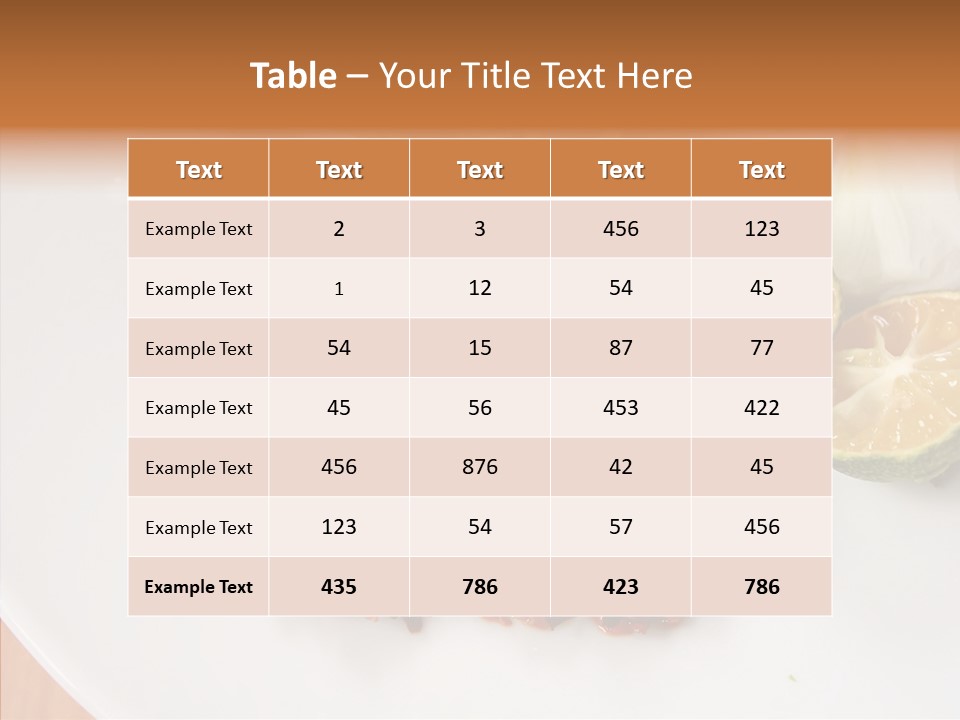 Dinner Chill Copy PowerPoint Template