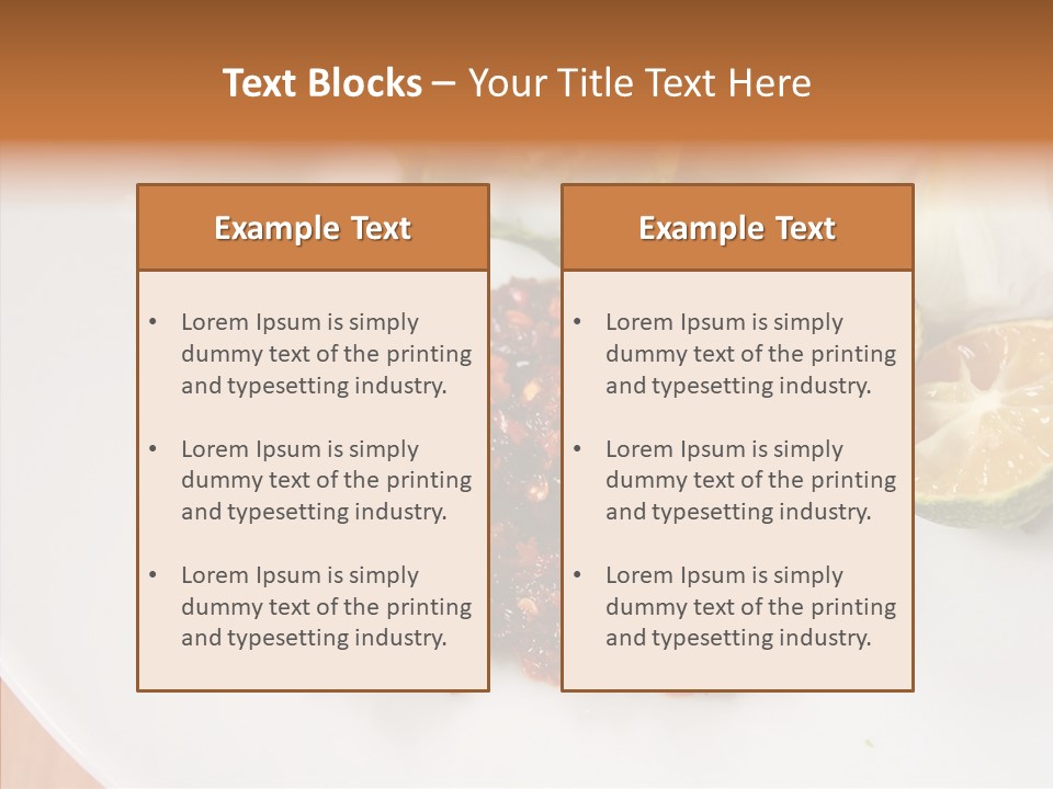 Dinner Chill Copy PowerPoint Template