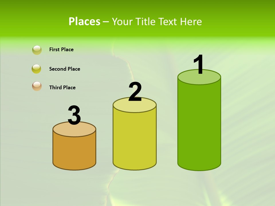 Large Leaves PowerPoint Template