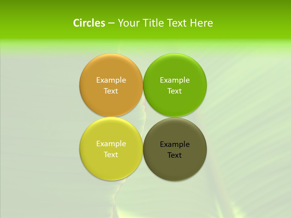 Large Leaves PowerPoint Template