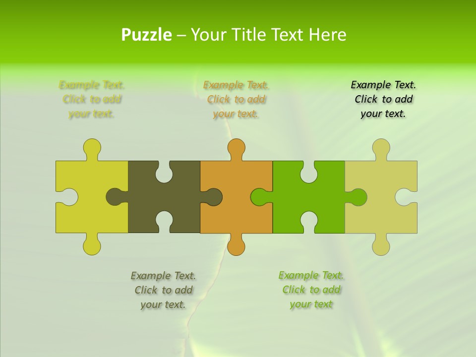 Large Leaves PowerPoint Template