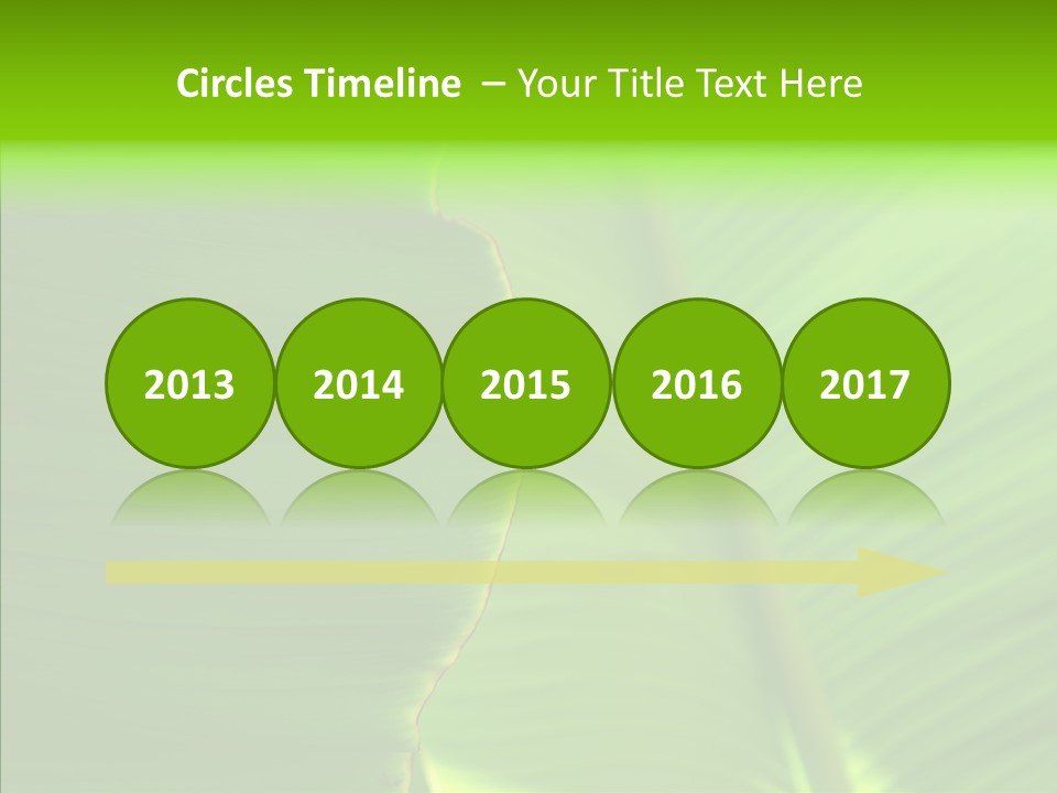 Large Leaves PowerPoint Template