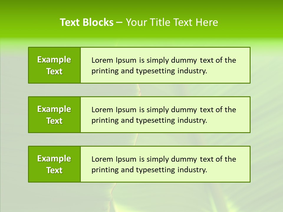 Large Leaves PowerPoint Template