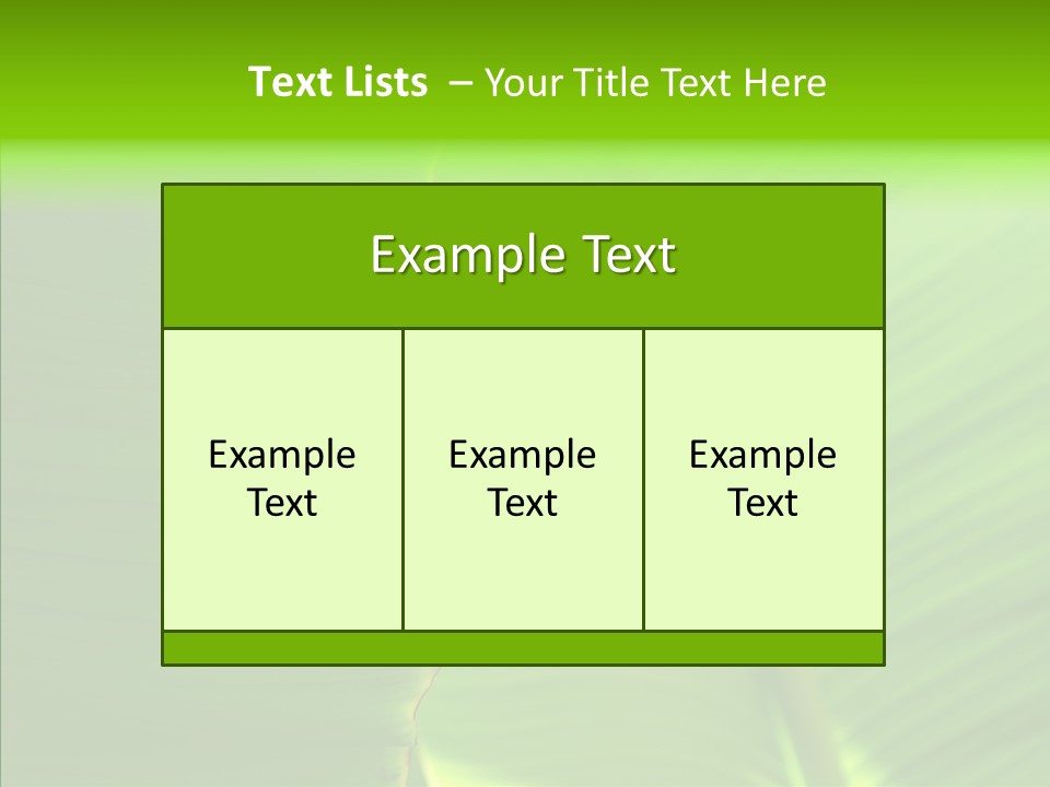 Large Leaves PowerPoint Template