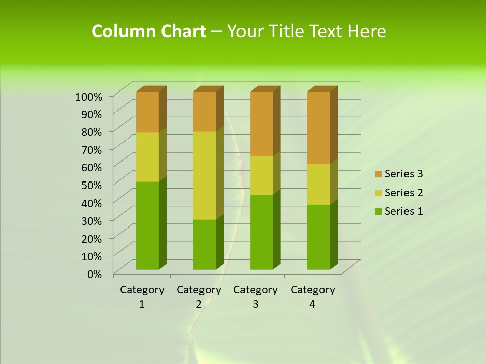 Large Leaves PowerPoint Template