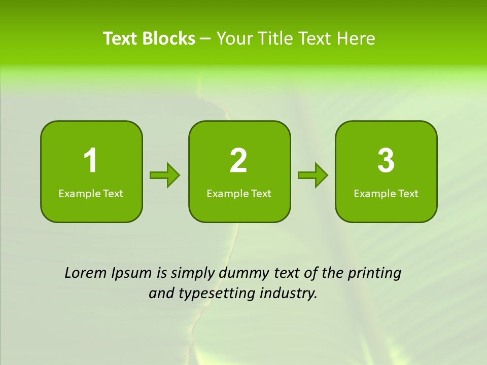 Large Leaves PowerPoint Template