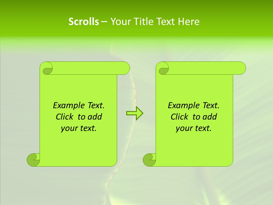 Large Leaves PowerPoint Template